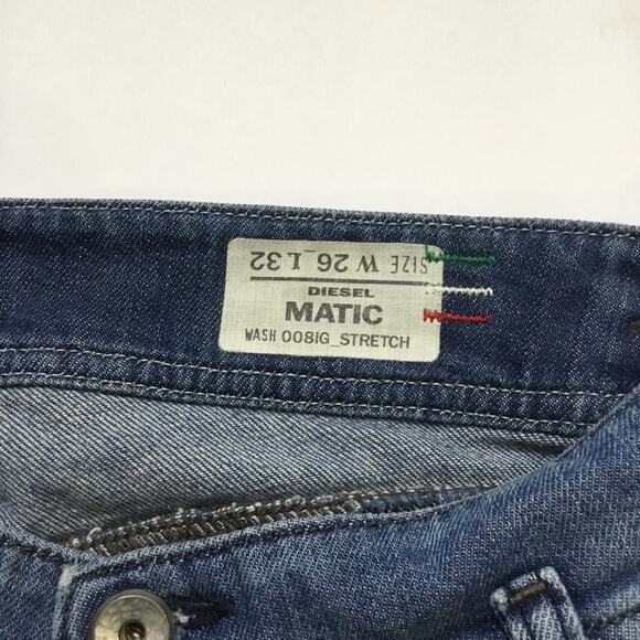 Diesel Matic Wash 008IG_Stretch W26 L32 Blue Women's Jeans Low Rise Straight - Picture 6 of 11
